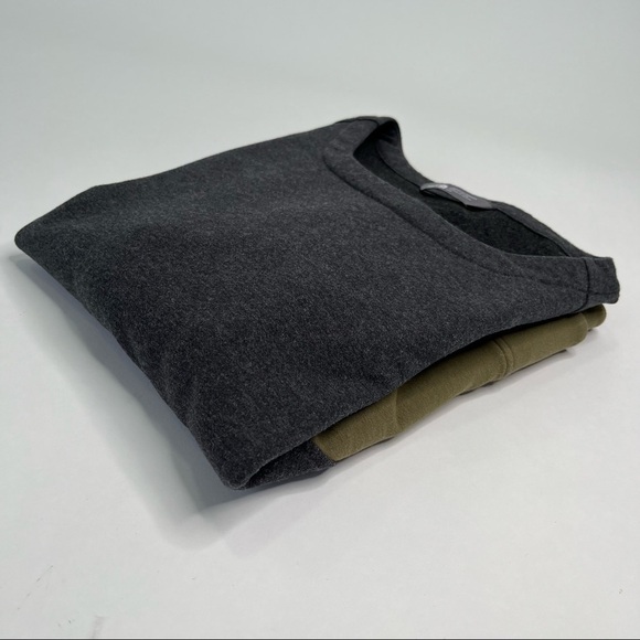 The North Face Gray and Olive Crew Neck Sweater - Picture 9 of 13